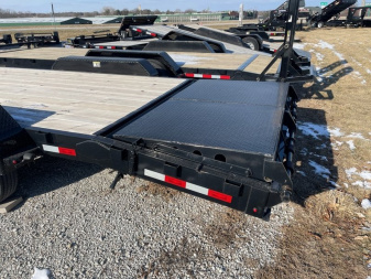 New 2023 H&H 82x18+4 Super Deluxe Ramp Equipment Trailer
