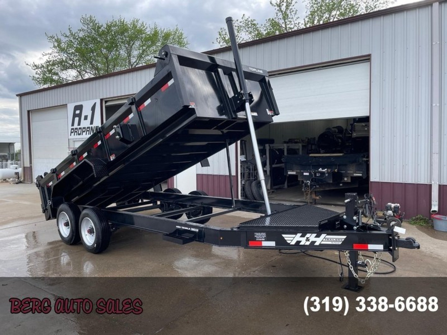 New 2024 H&H Trailers 83x16 Topline Telescopic I-Beam 17.6k Dump Trailer