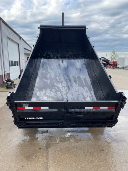 New 2024 H&H Trailers 83x16 Topline Telescopic I-Beam 17.6k Dump Trailer