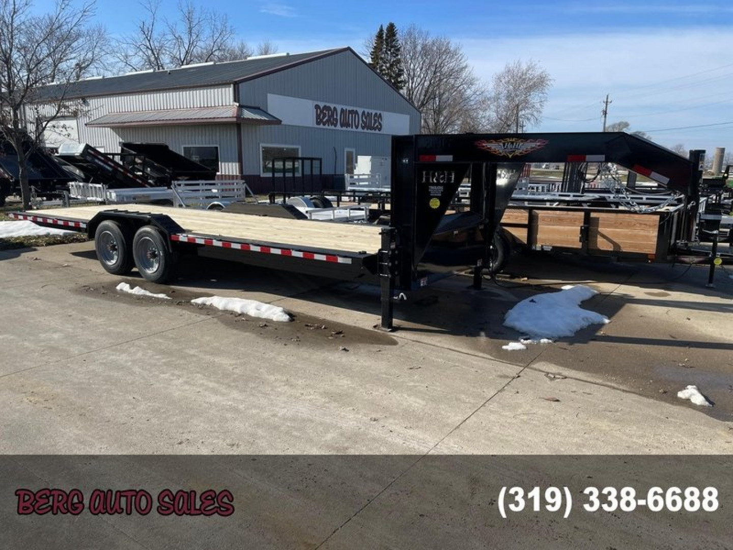 New 2024 H&H Trailers 82x24 Electric Tilt Gooseneck Speed Loader Car Hauler