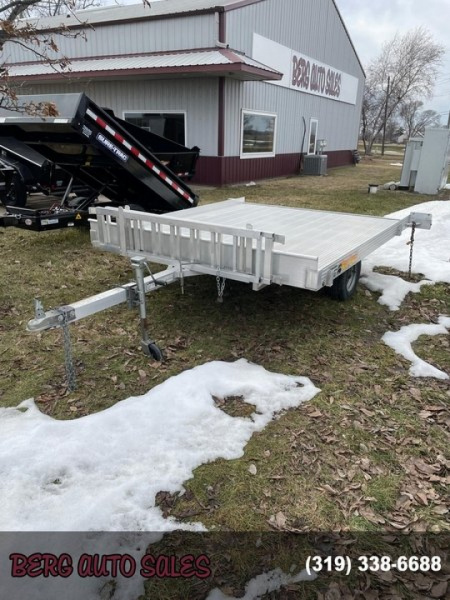 Used 2016 Bear Track 82x102 Aluminum Deckover Deckover Trailer