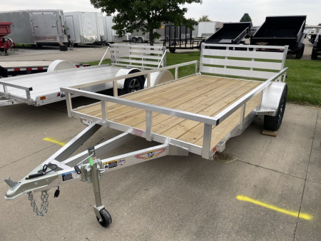 New H&H Trailers 76x12 Aluminum Rail Side Utility