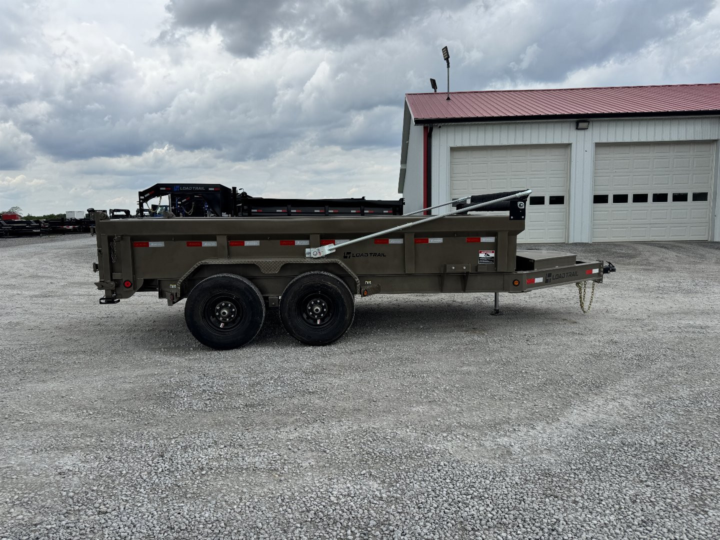 New 2025 Load Trail 83"x14' 14,000# Scissor Lift Dump Trailer