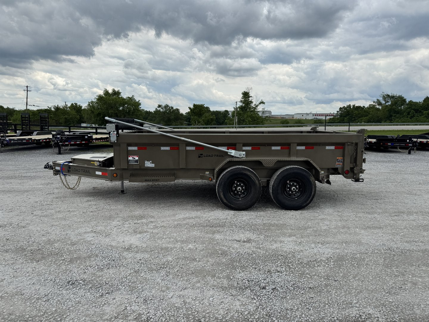 New 2025 Load Trail 83"x14' 14,000# Scissor Lift Dump Trailer