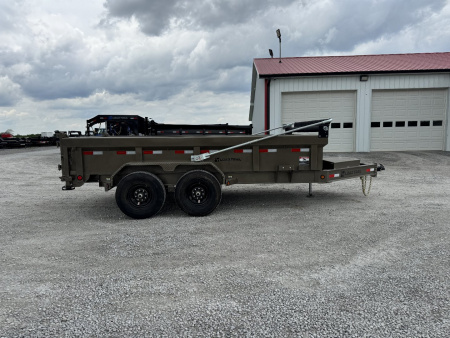 New 2025 Load Trail 83"x14' 14,000# Scissor Lift Dump Trailer