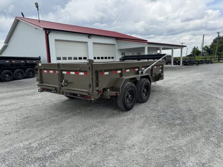 New 2025 Load Trail 83"x14' 14,000# Scissor Lift Dump Trailer