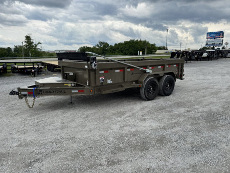 New 2025 Load Trail 83"x14' 14,000# Scissor Lift Dump Trailer