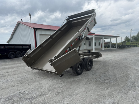New 2025 Load Trail 83"x14' 14,000# Scissor Lift Dump Trailer