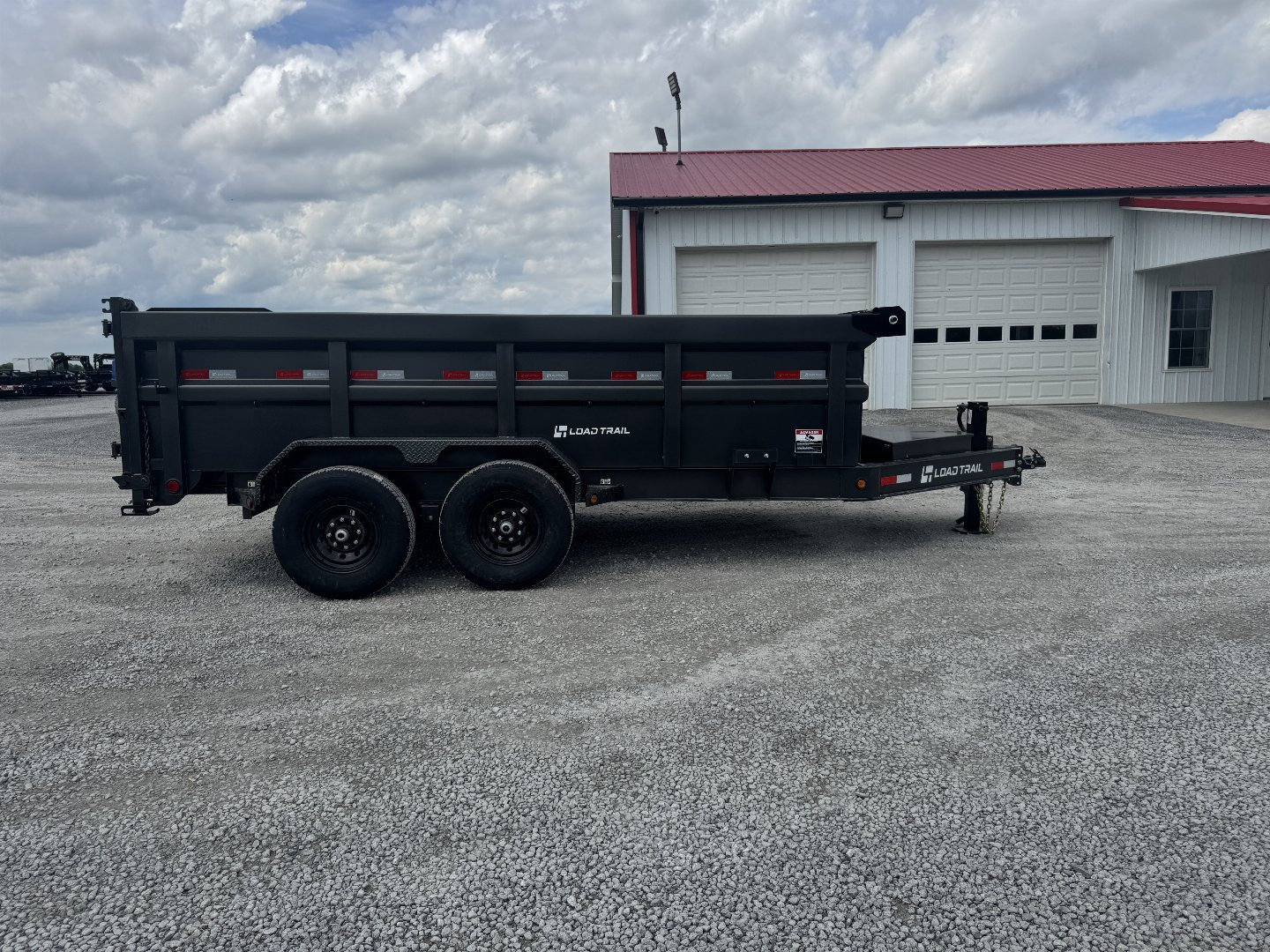 New 2025 Load Trail 83"x14' 3' Side Scissor Lift Dump Trailer