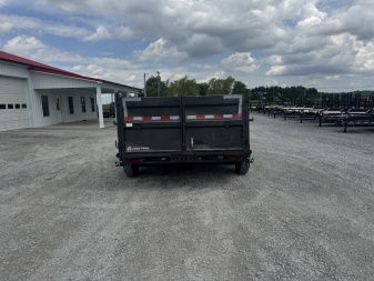 New 2025 Load Trail 83"x14' 3' Side Scissor Lift Dump Trailer