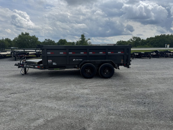 New 2025 Load Trail 83"x14' 3' Side Scissor Lift Dump Trailer