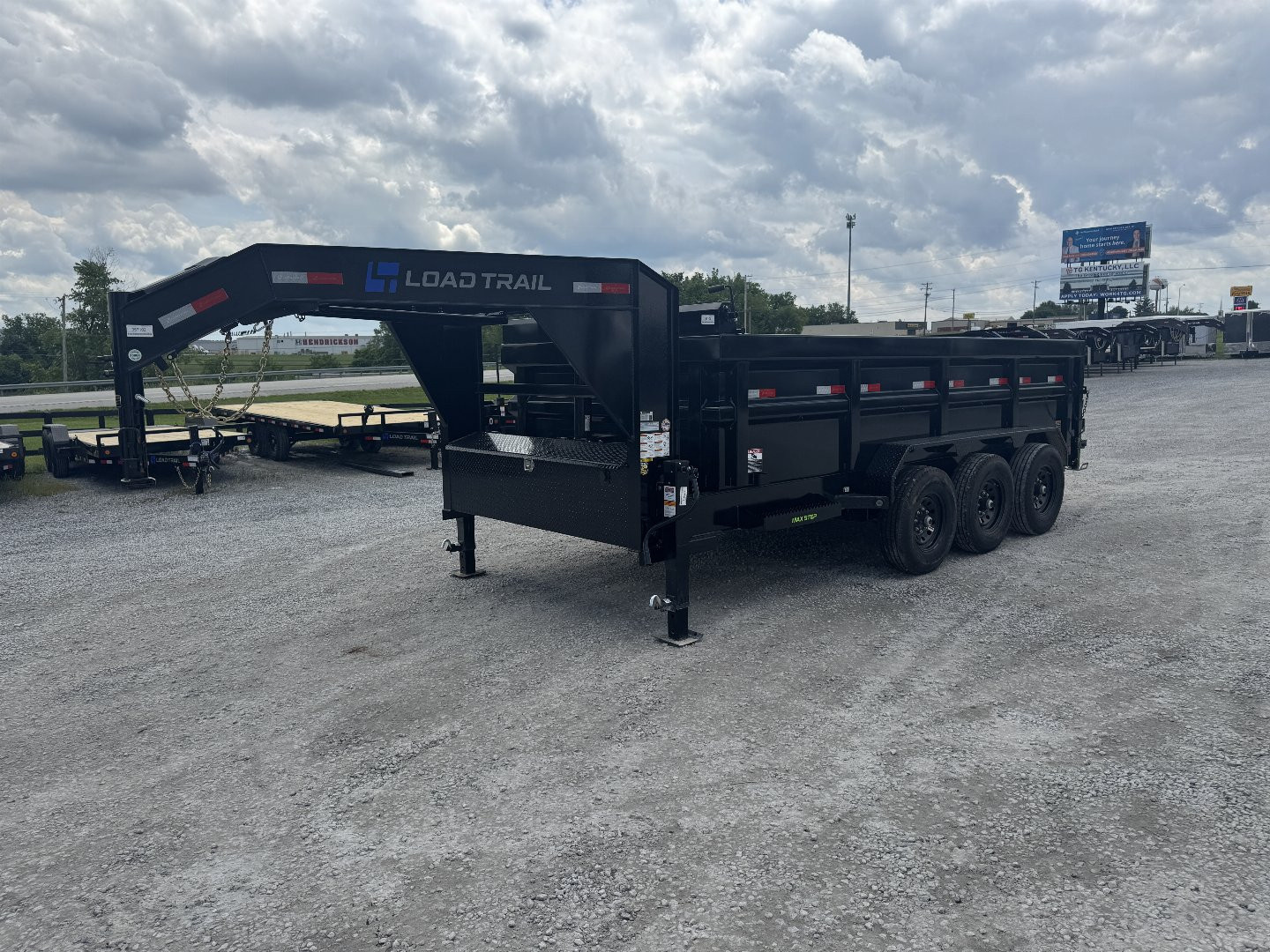 New 2026 Load Trail 83"x16' 21,000# 3' Side Telescopic Lift Dump Trailer