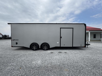 New 2025 Homesteader Champion 8.5'x24' Silver Blackout Enclosed Trailer