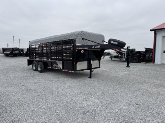 New 2025 Delta 6'8 x20' Livestock Trailer