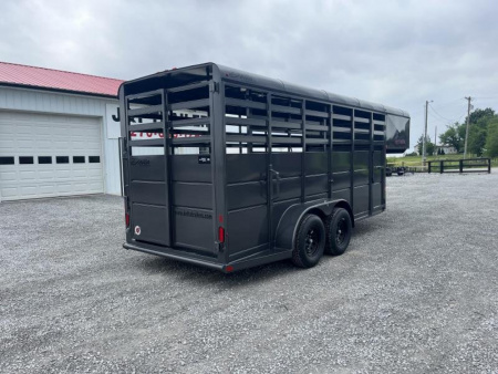 New 2026 Delta Trailers 16FT 500ES Gooseneck Livestock Trailer Stock / Stock Combo Trailer