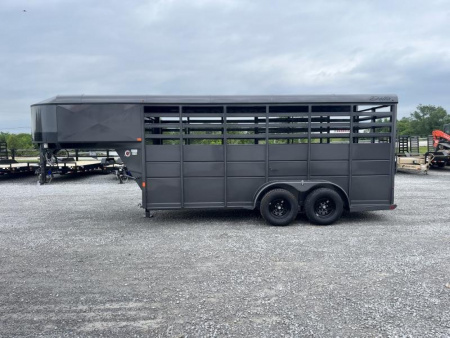 New 2026 Delta Trailers 16FT 500ES Gooseneck Livestock Trailer Stock / Stock Combo Trailer