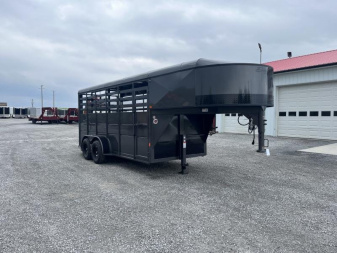 New 2025 Delta 16' 500ES Gooseneck Livestock Trailer