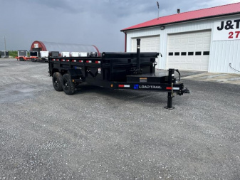 New 2025 Load Trail 7'x14' 14,000# Telescopic Lift Dump Trailer