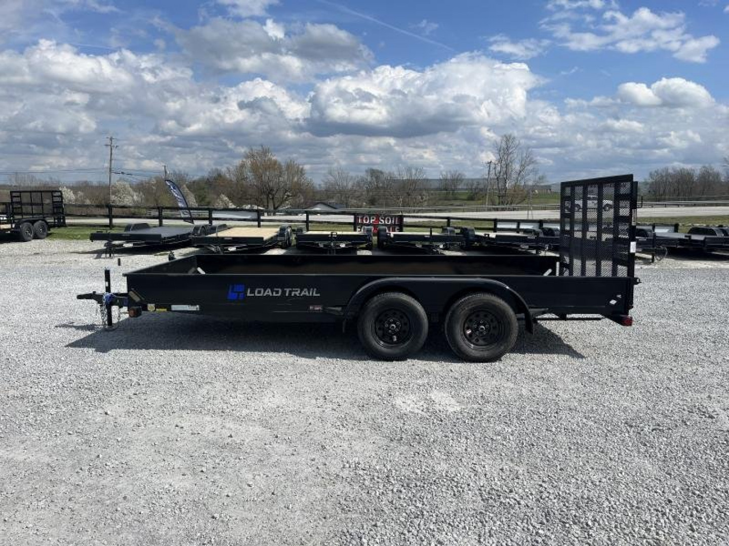 New 2025 Load Trail 83"x16' Tandem Utility Trailer w/Solid Sides