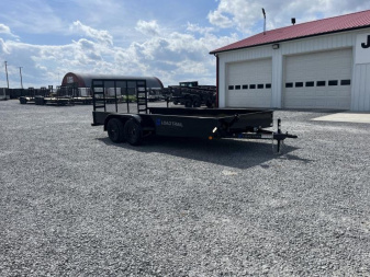 New 2025 Load Trail 83"x16' Tandem Utility Trailer w/Solid Sides
