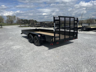 New 2025 Load Trail 83"x16' Tandem Utility Trailer w/Solid Sides