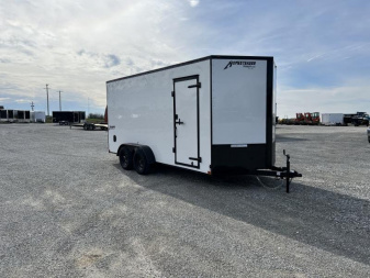 New 2024 Homesteader 7'x16' V-Nose Blackout Enclosed Cargo Trailer