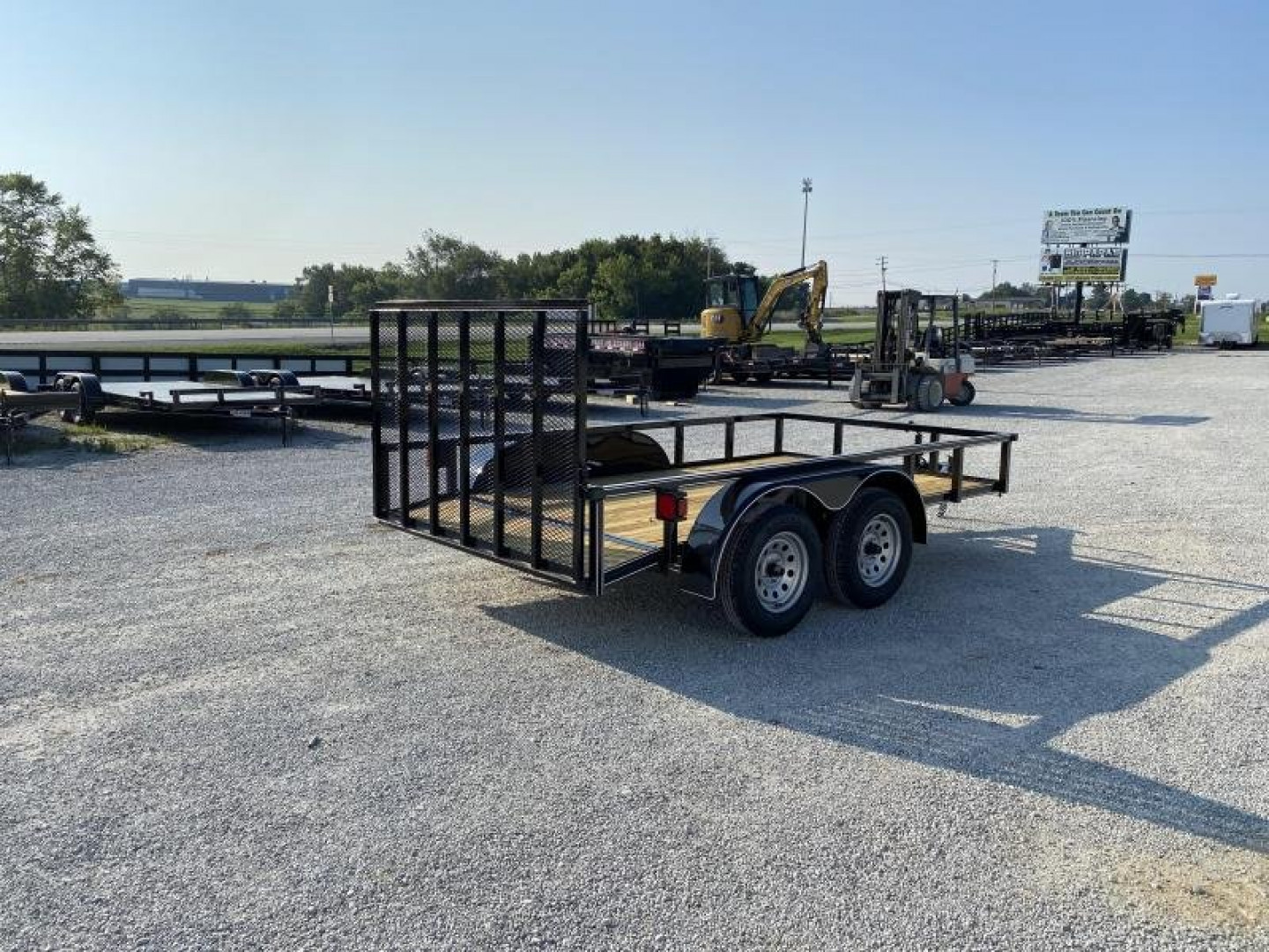 New 2025 Blazer 77"x12' Tandem HD Deluxe Utility Trailer