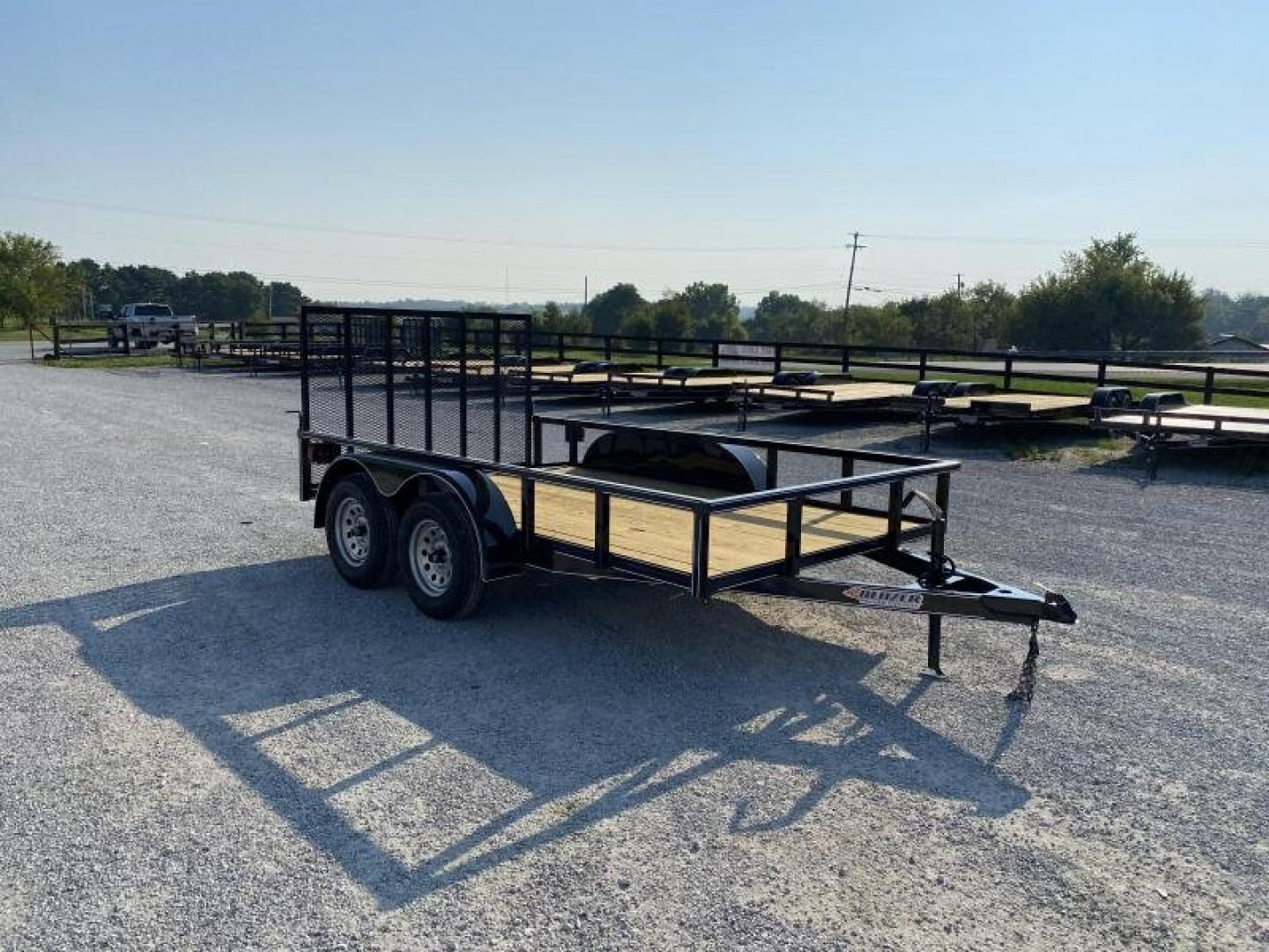 New 2025 Blazer 77"x12' Tandem HD Deluxe Utility Trailer