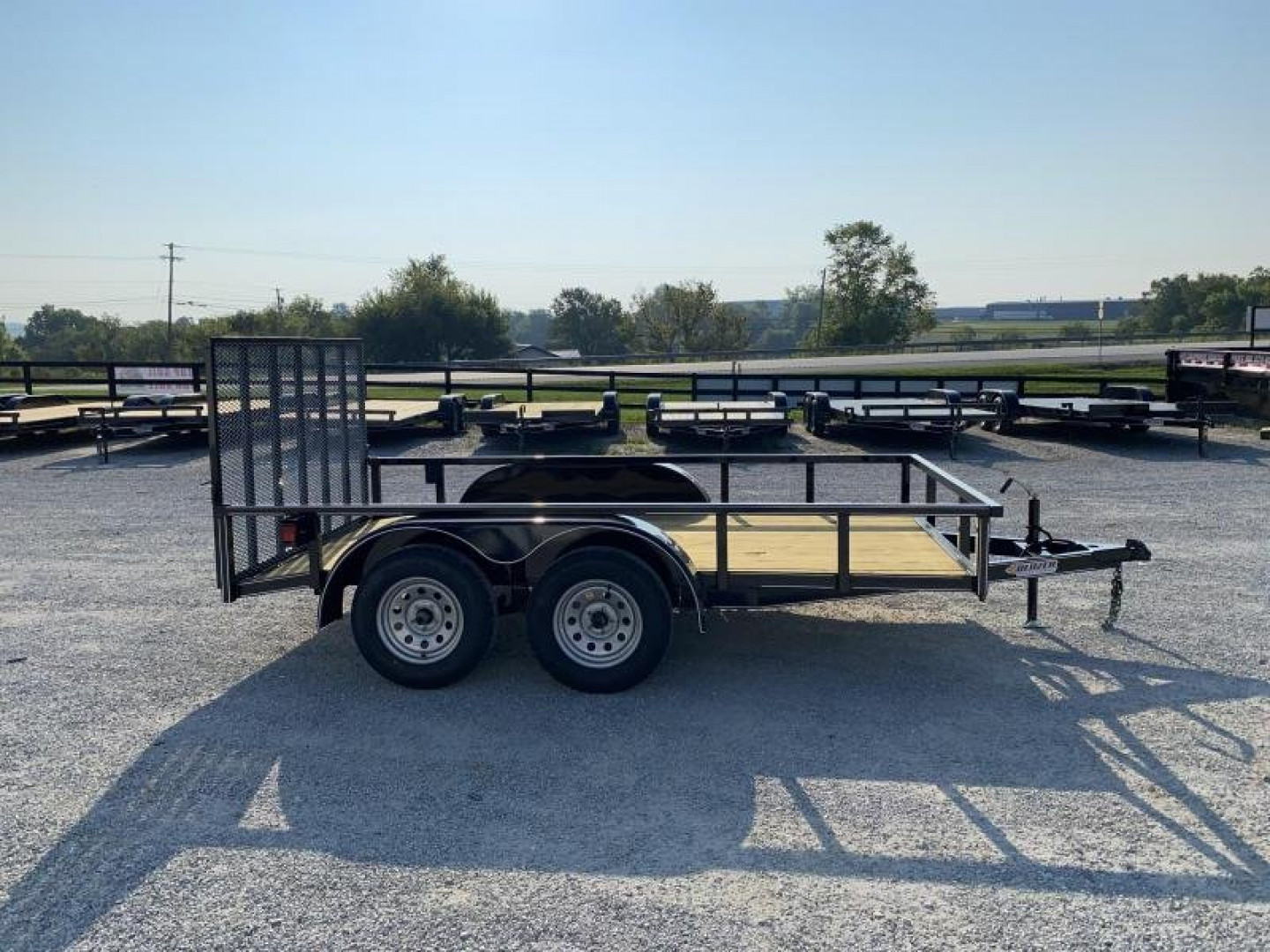 New 2025 Blazer 77"x12' Tandem HD Deluxe Utility Trailer