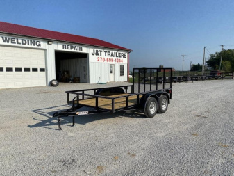 New 2025 Blazer 77 x12' Tandem HD Deluxe Utility Trailer