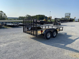 New 2025 Blazer 77"x12' Tandem HD Deluxe Utility Trailer