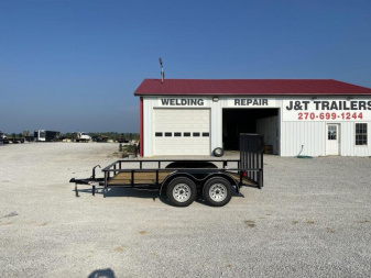 New 2025 Blazer 77"x12' Tandem HD Deluxe Utility Trailer