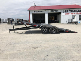 New 2025 Fitzgerald 82 x20' Hydraulic Tilt Steel Floor Car / Racing Trailer