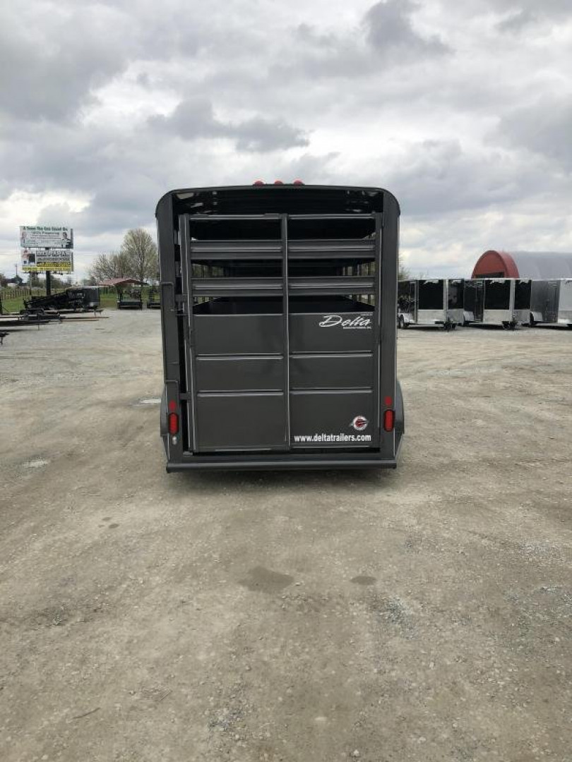 New 2025 Delta Trailers 16ft Gooseneck Livestock Trailer *Extra Height* Stock / Stock Combo Trailer