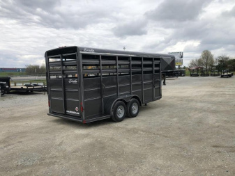 New 2025 Delta Trailers 16ft Gooseneck Livestock Trailer *Extra Height* Stock / Stock Combo Trailer