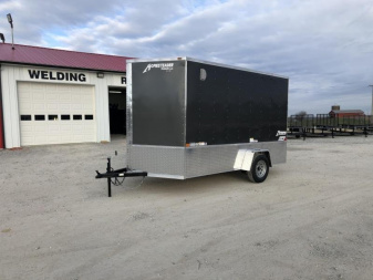 New 2025 Homesteader 7'x12' OHV V-Nose Intrepid Enclosed Cargo Trailer