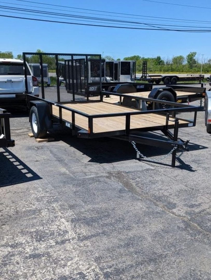 New 2025 Car Mate Trailers Angle Iron Single Axle CM612A/W