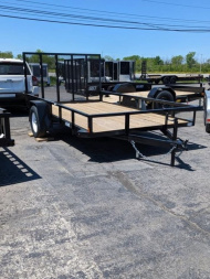 New 2025 Car Mate Trailers Angle Iron Single Axle CM612A/W