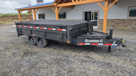 New Diamond C Trailers Deckover Dump Trailer / 14,9k GVWR / 96"x14'