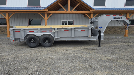 New Diamond C GN Dump Trailer / 14.9K GVWR / 82"x16'