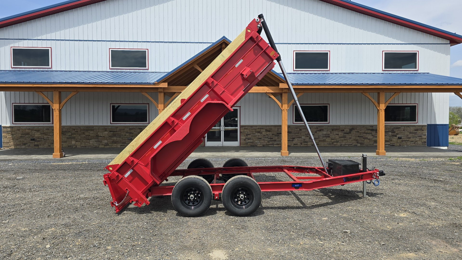 New Diamond C Trailers Dump Trailer /9.8K GVWR / 77"x12' / Tarp Kit