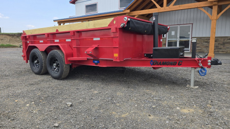 New Diamond C Trailers Dump Trailer /9.8K GVWR / 77"x12' / Tarp Kit