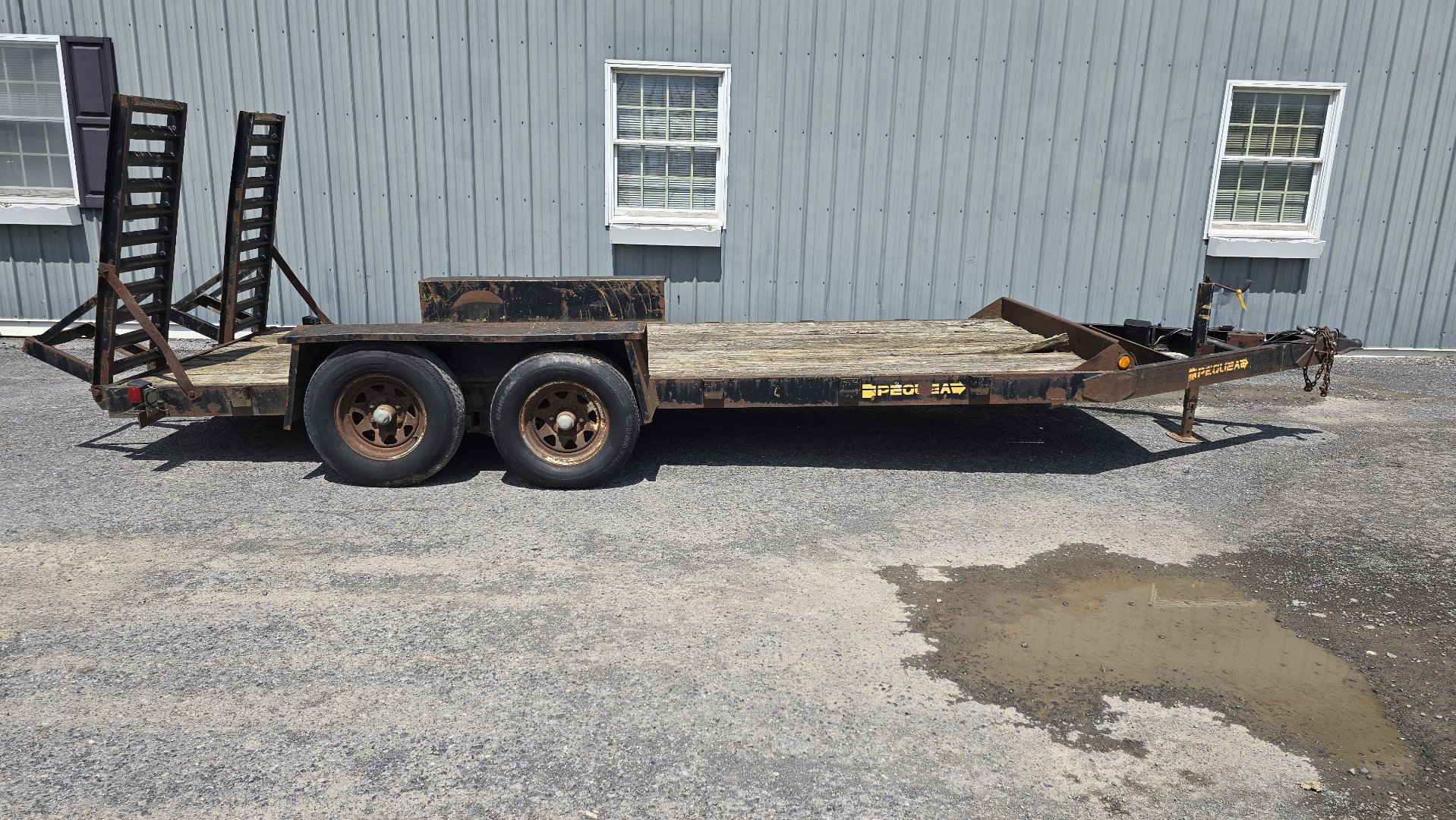 Used USED! - 1994 Pequea Trailers Equipment Trailer / 10,000 GVWR / 82"x18'