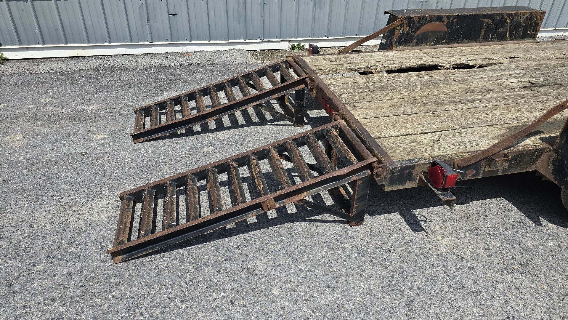 Used USED! - 1994 Pequea Trailers Equipment Trailer / 10,000 GVWR / 82"x18'