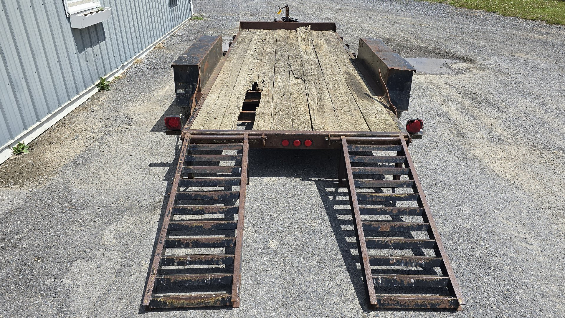 Used USED! - 1994 Pequea Trailers Equipment Trailer / 10,000 GVWR / 82"x18'