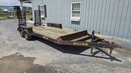 Used USED! - 1994 Pequea Trailers Equipment Trailer / 10,000 GVWR / 82"x18'