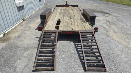 Used USED! - 1994 Pequea Trailers Equipment Trailer / 10,000 GVWR / 82"x18'