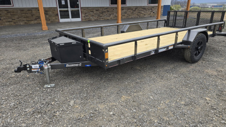 New Diamond C Utility Trailer / 2.9K GVWR / 77 x14'