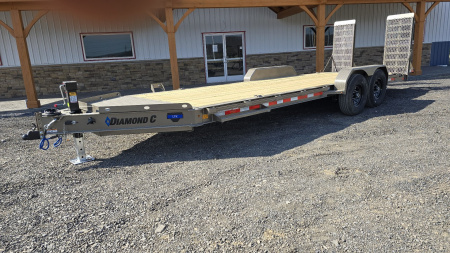 New Diamond C Equipment Trailer / 14.9K GVWR / 82 x22' /Max Ramps