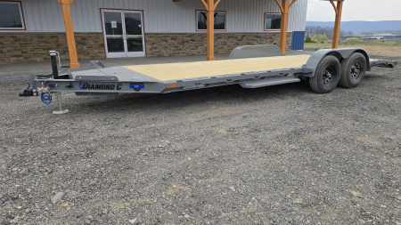 New Diamond C Car Trailer 9.8K GVWR / 83 x20' / Spare Tire Mount